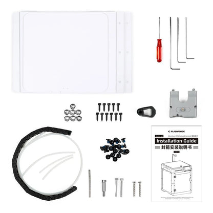FLASHFORGE 3D Printer AD5M Enclosure, Create Your Style, Dustproof and White