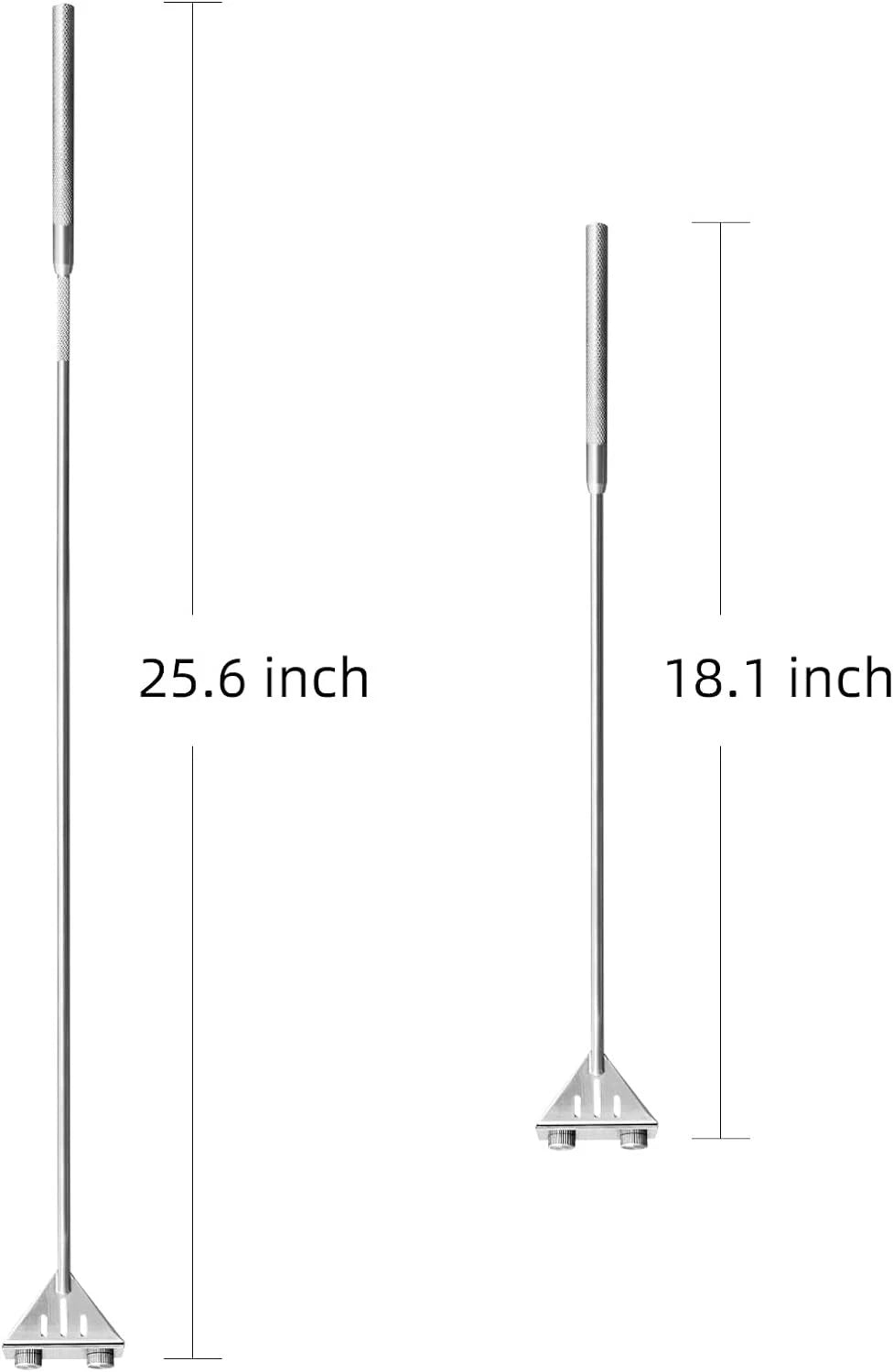 Kirecoo Algae Scraper for Glass Aquariums, 25.6" Fish Tank Cleaner, Silver
