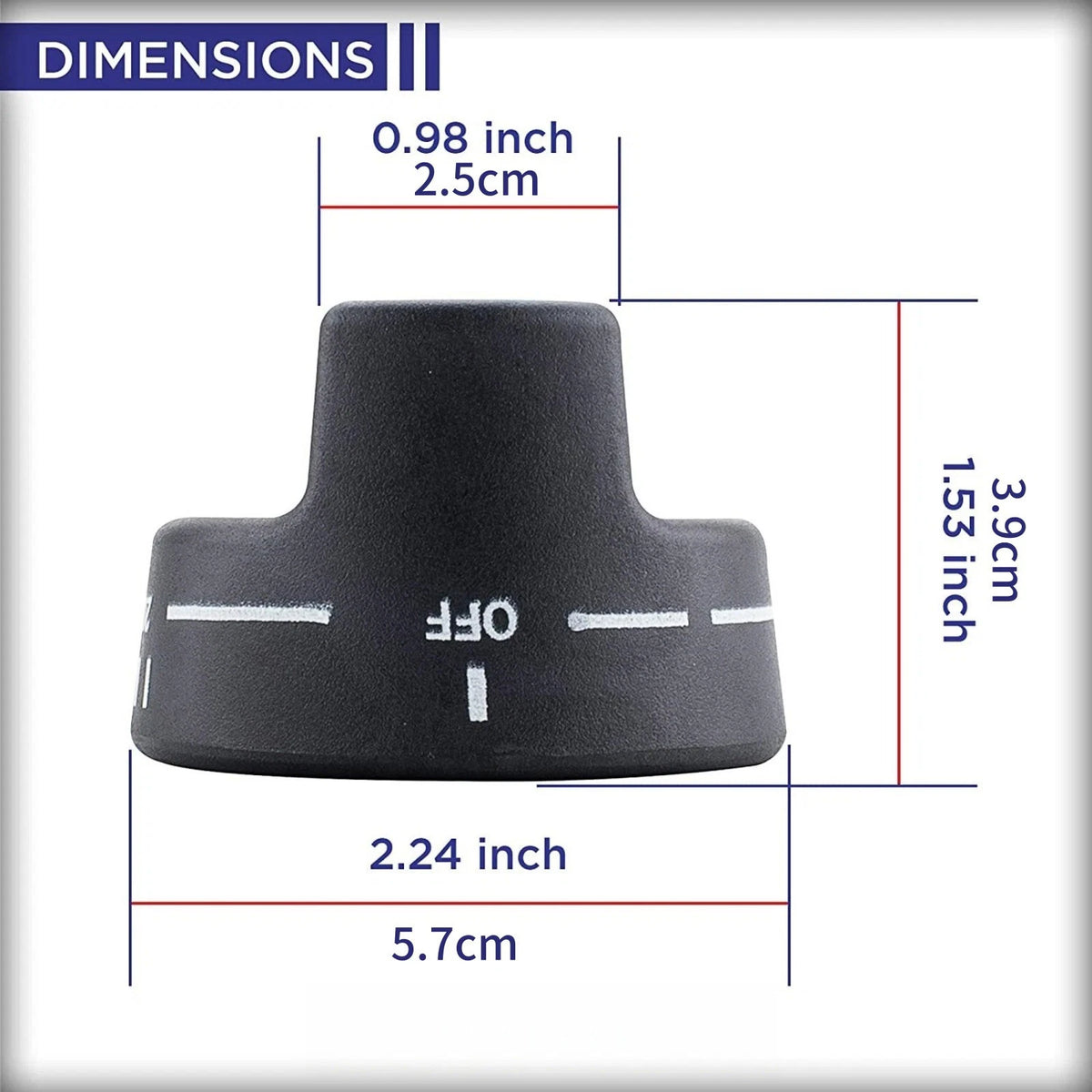 PB010129 Oven Thermostat Knob Black Compatible for Viking LVDSC365 VDSC365