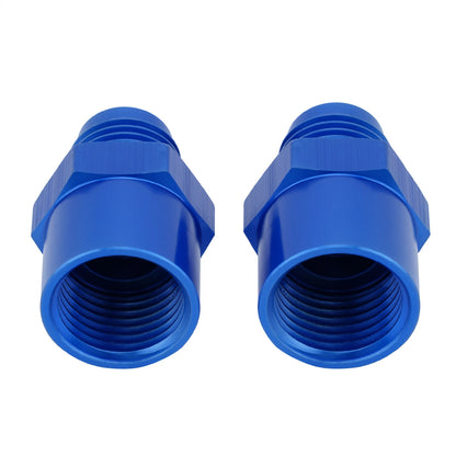 6AN Adapter Fitting Set For GM TBI Style (metric O-ring) Fuel Sending Unit Blue