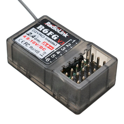 R6FG 2.4Ghz 6CH Gyro RC Receiver for RC6GS RC4GS RC4G T8FB Radiolink Transmitter