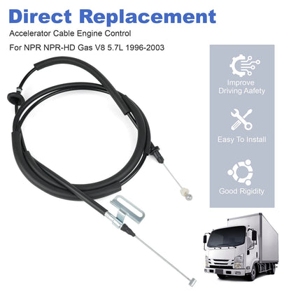 Accelerator Cable 8-97122-493-4 for Isuzu NPR NPR-HD 5.7L V8 Gas 1996-2003