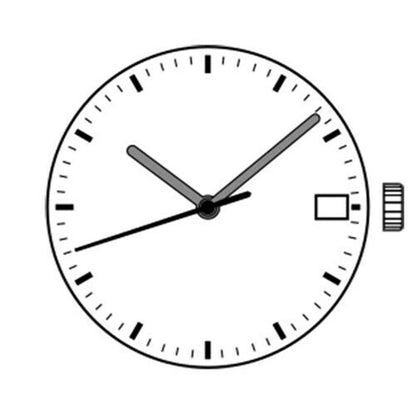 Durable 23.7mm 32,768 Hz Frequency Date At 3 Quartz Watch Movement PC32A