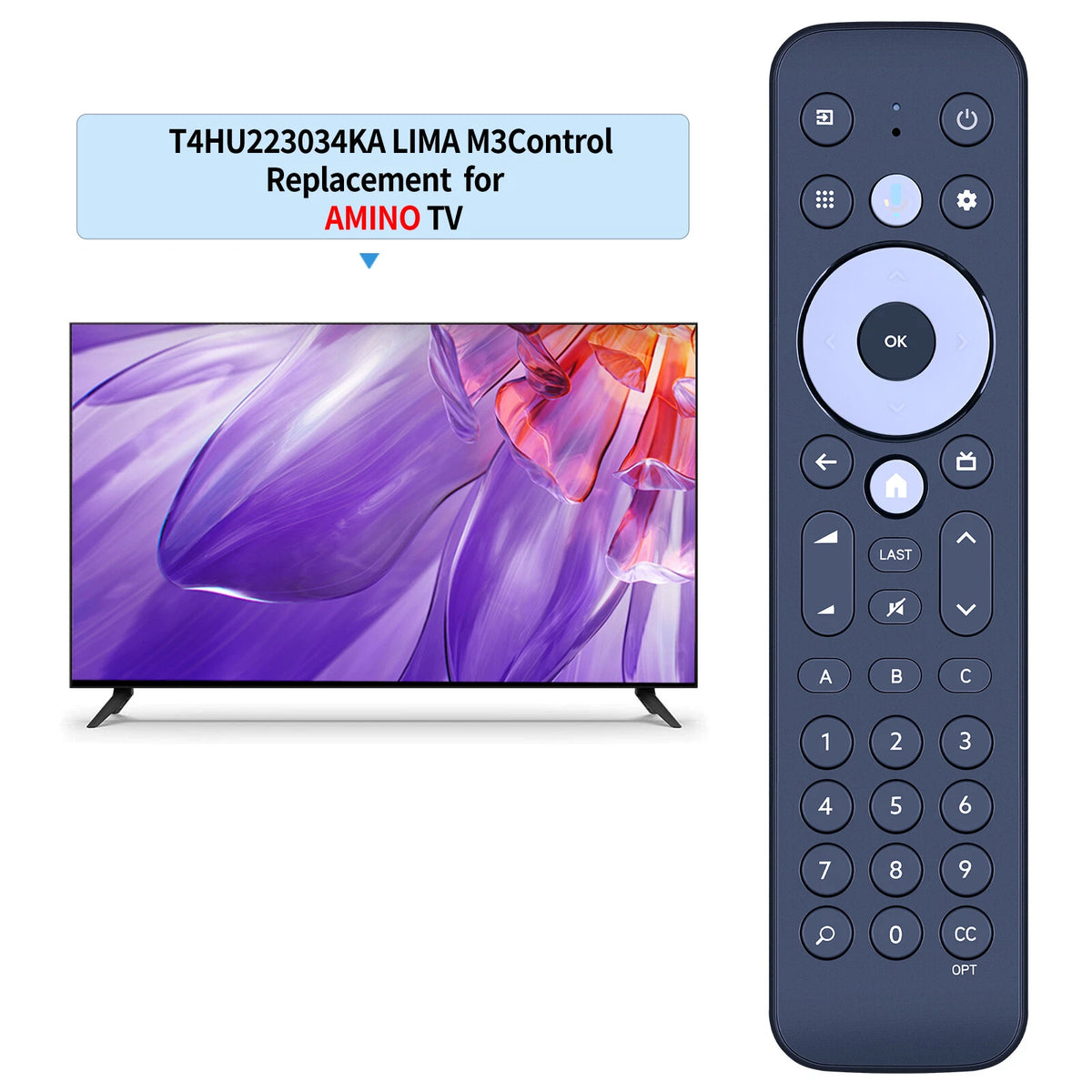 T4HU2230/34KA Remote Control For Amino LIMA M3 with Voice