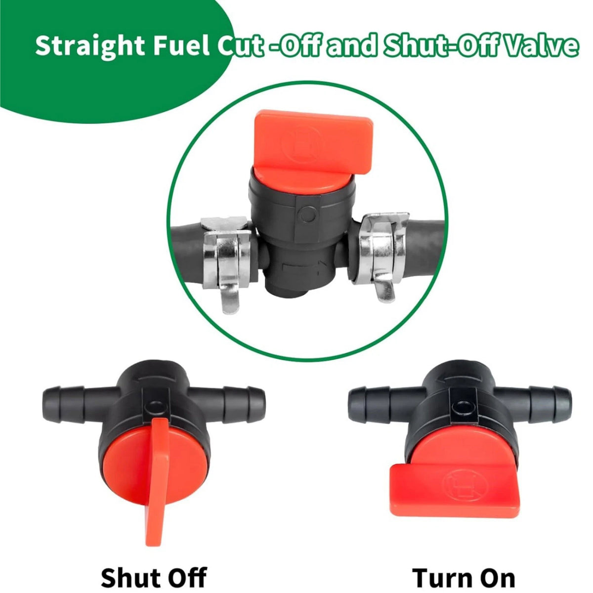 3-Pack Fuel Filter Replacement Kit 494768 698183 With Valves And Fuel Clamps