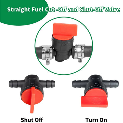 3-Pack Fuel Filter Replacement Kit 494768 698183 With Valves And Fuel Clamps