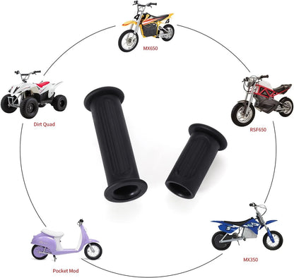 KAMIER Handlebar Grips for Razor MX350 MX400 MX650 MX500 SX500 22mm, black