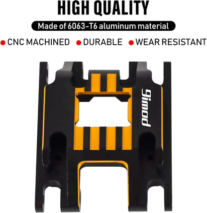 Skid Plate for 1/18 RC Crawler TRX4M Upgrade Parts, CNC Black&orange