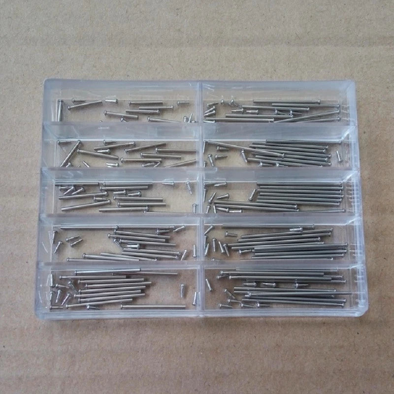 100Pcs 8-26mm Watch Band Clasp Buckle Tube Friction Pin Spring Bar 1mm Thick