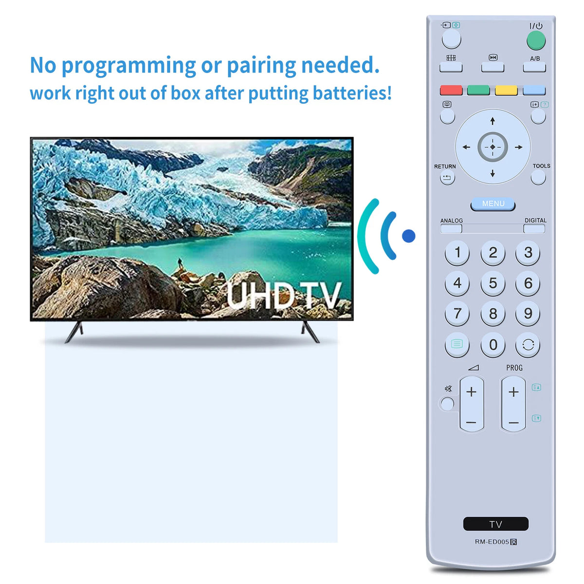 RM-ED005 Remote Control For Sony TV KDL-46V2000 KDL-40V2000 KDL-32V2000
