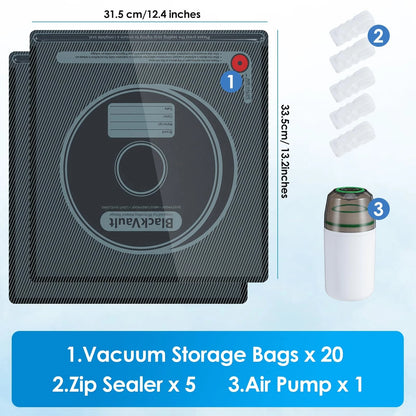 LINGSFIRE 3D Printer Filament Storage, Vacuum Storage Bags with...