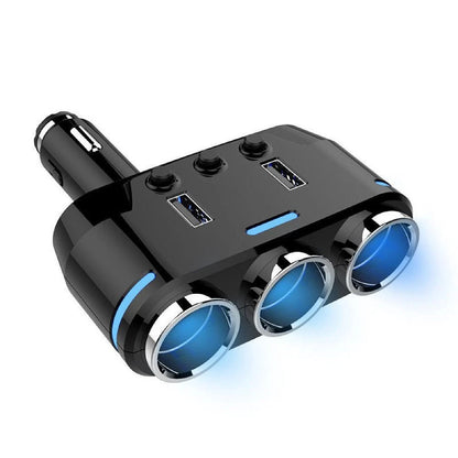 12V-24V Power Adapter Cigarette Lighter Socket Splitter Dual USB Car Charger