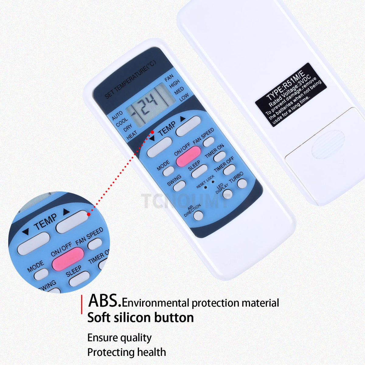 R51M/E Remote Control For Midea AC Air Conditioner R51M/BGE R51D/E R51M/CE