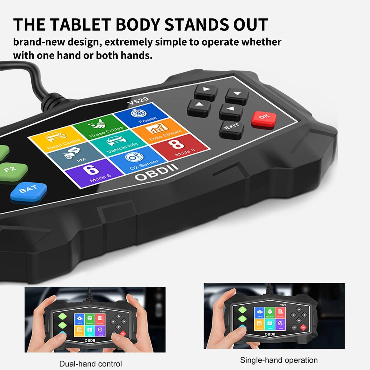 OBD2 Scanner Diagnostic Tool, Professional Mechanic Vehicle Code...