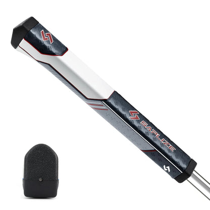 SAPLIZE Innovative Midsize/Standard Golf Putter Grip, Lightweight Red