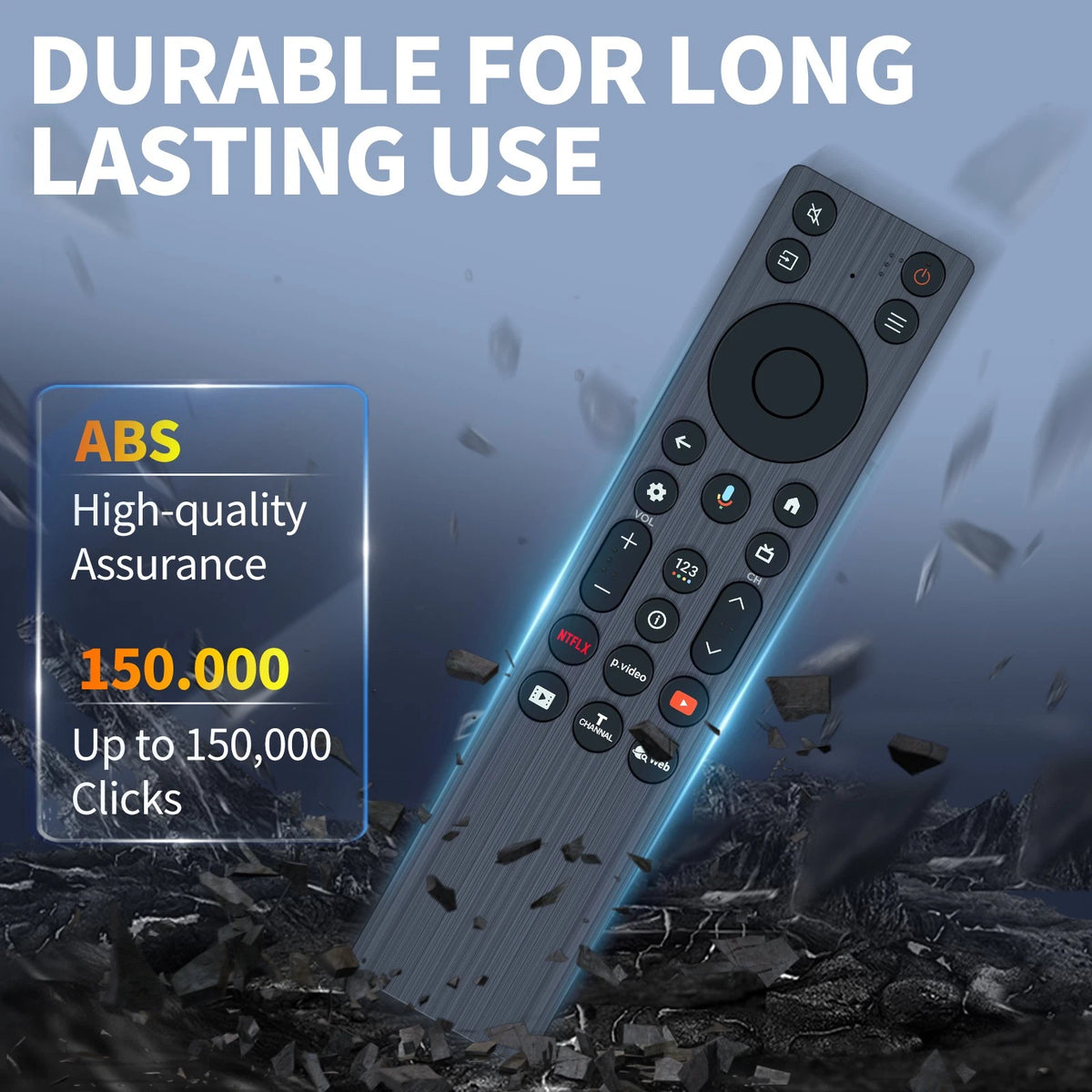 RC813A FMB1 Bluetooth Voice Remote Control For TCL Smart TV