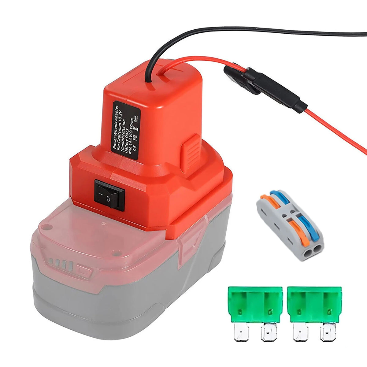 Power Wheels Adapter For Craftsman 19.2V Ni-MH Battery For Rc Toys Robotics