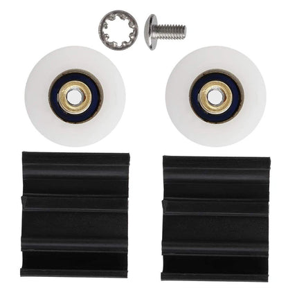 Greenhouse Door Wheel Replacement Kit, 22mm Halls Sliding black