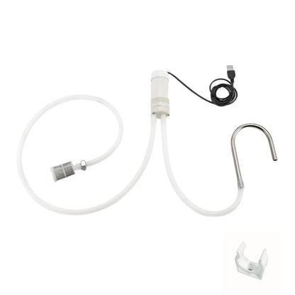 Portable Food Grade USB Electric Pump Auto-Siphon Self Priming Small, White