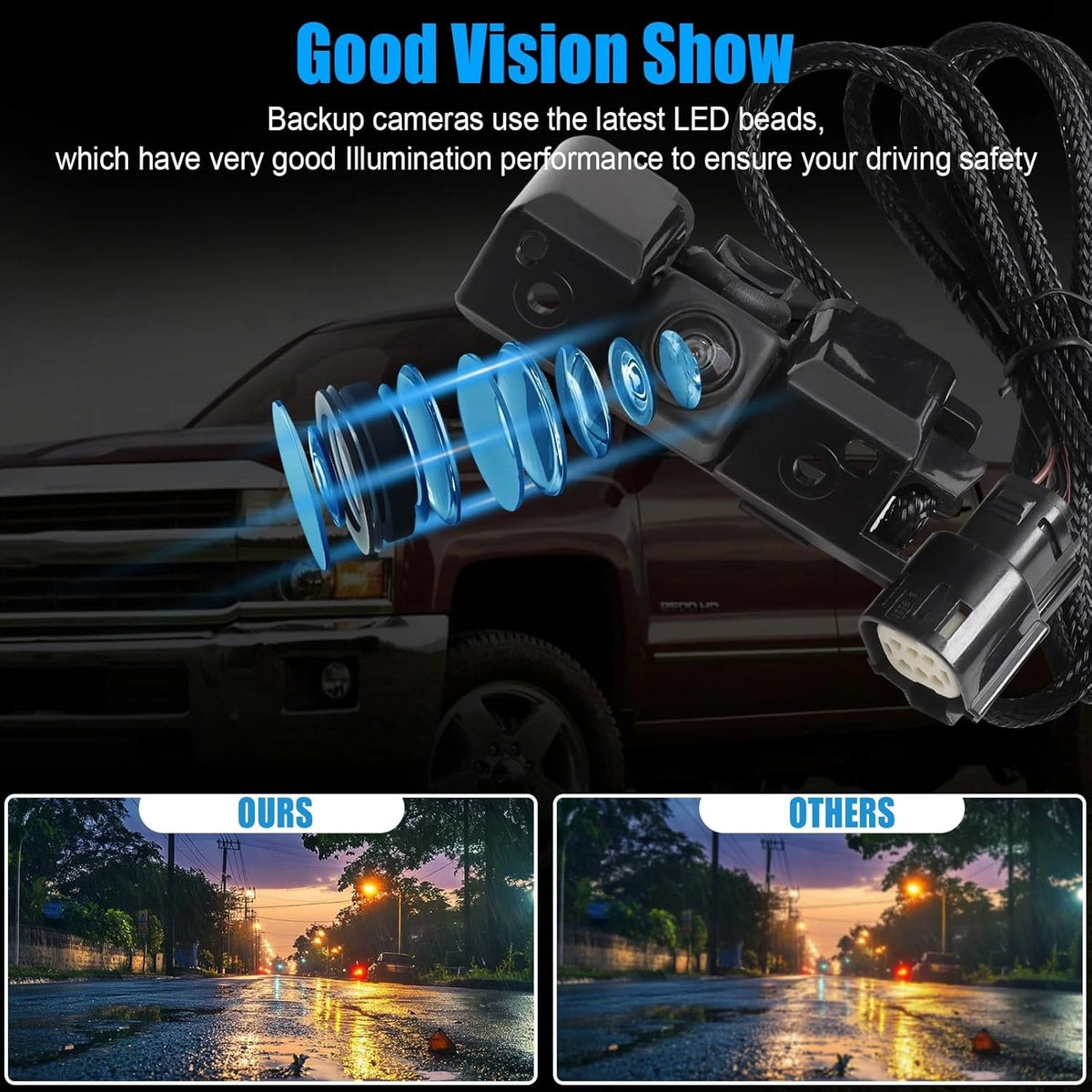 Silverado Sierra Backup Rear View Camera Compatible with 2016 2017 2018 2019...