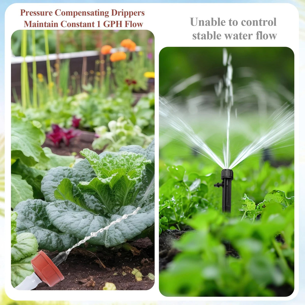 200Pcs 1 GPH Pressure Compensating Irrigation Spot 1/4 inch, 1 200PCS