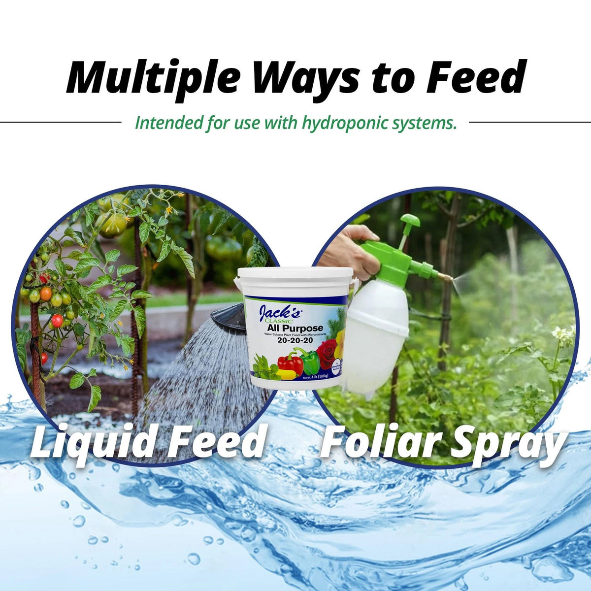 Jack's Classic 20-20-20 All Purpose Water-Soluble Fertilizer with 4lbs