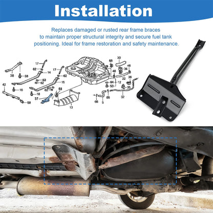 Driver Side Frame Rear Brace 74600-S10-A01 Compatible with Honda CR-V 1998-2001