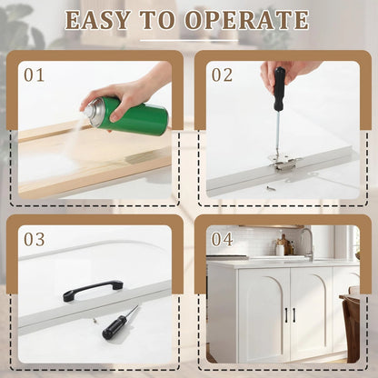 Sintuff 2 Sets 12'' W x 24'' H Unfinished Kitchen Cabinet Door wood