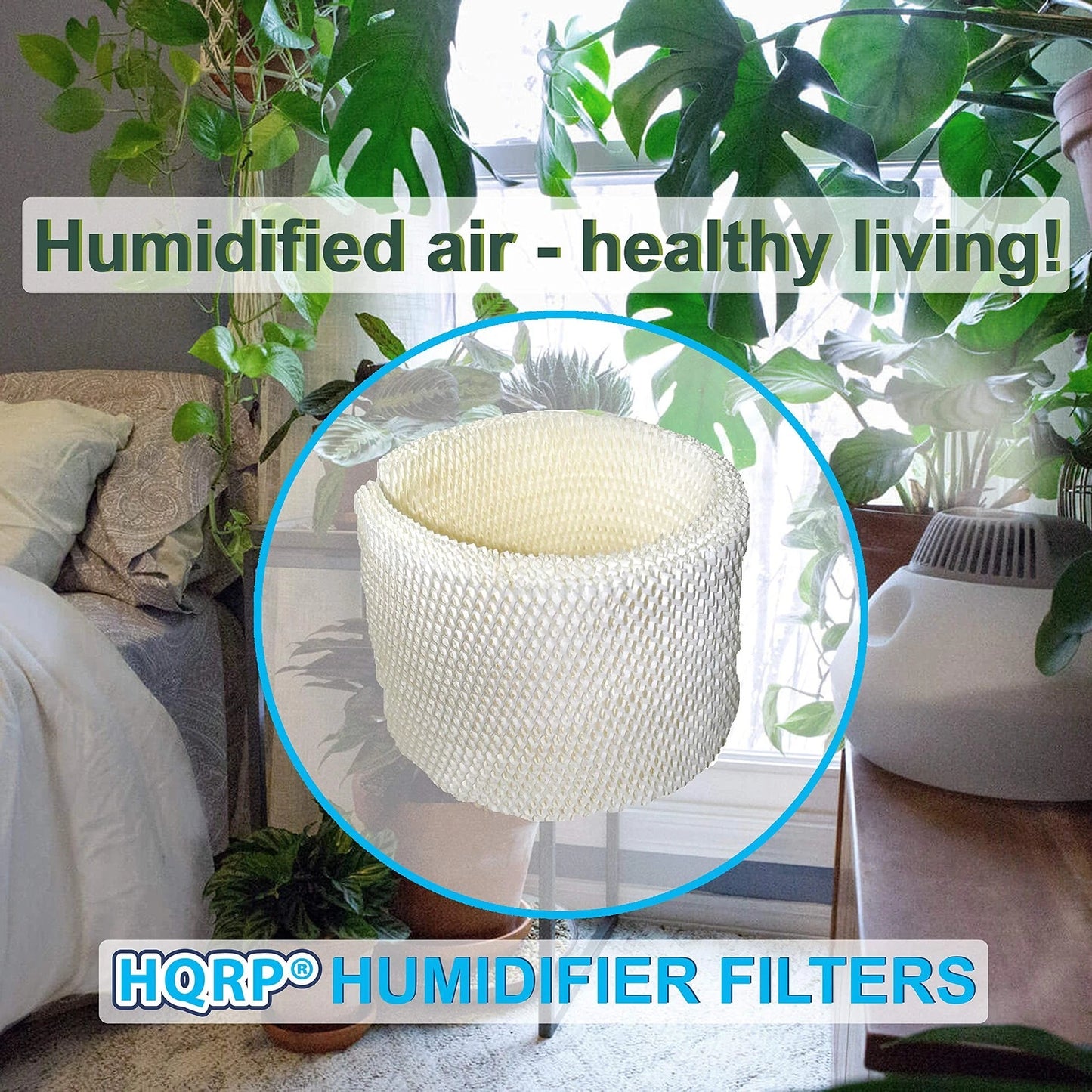 HQRP MAF2 Humidifier Wick Filter Replacement for Aircare EssickAir White