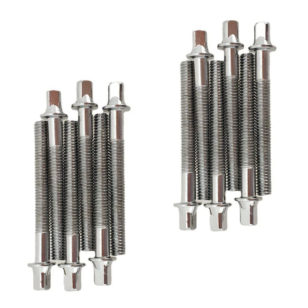 TUOREN Drum Set Hardware 12-Pack Stainless Steel Tight M6 x60mm, silver