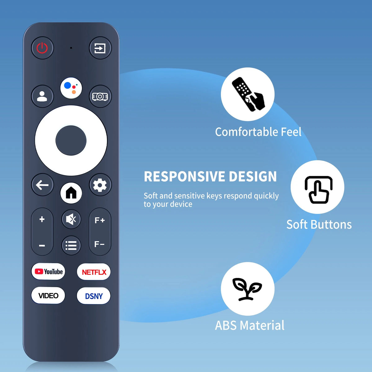 Voice Remote Control For PUTRIMS K12 4K Smart Projector