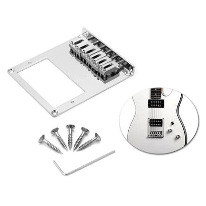 Durable 6 String Hardtail Bridge With Wrench Screws For Tele Telecaster Guitar