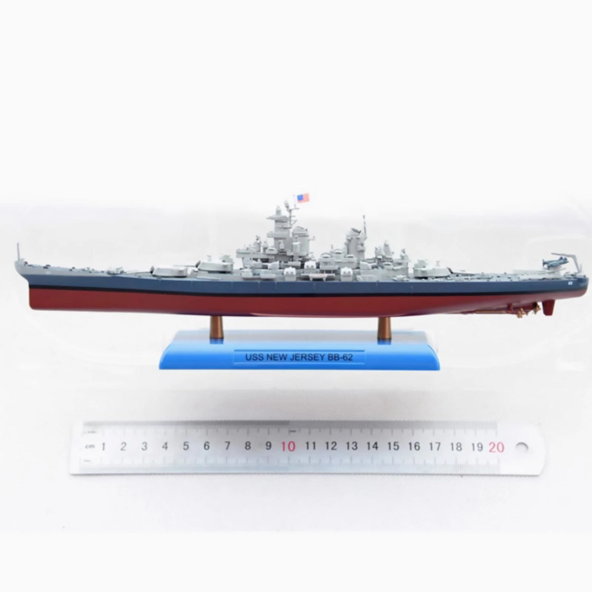 Alloy 1/1000 Scale WWII USS  Jersey BB-62 Battleship Model Gifts Collection
