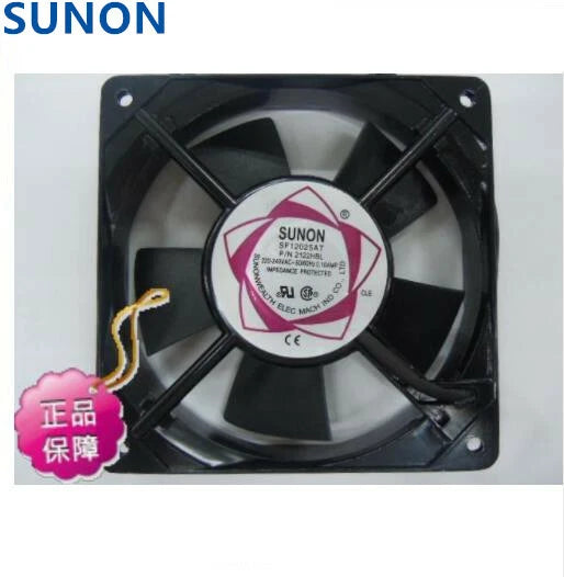 For SUNON SF12025AT P/N 2122HBL Axial fan AC 220V 120*120*25mm Case fan
