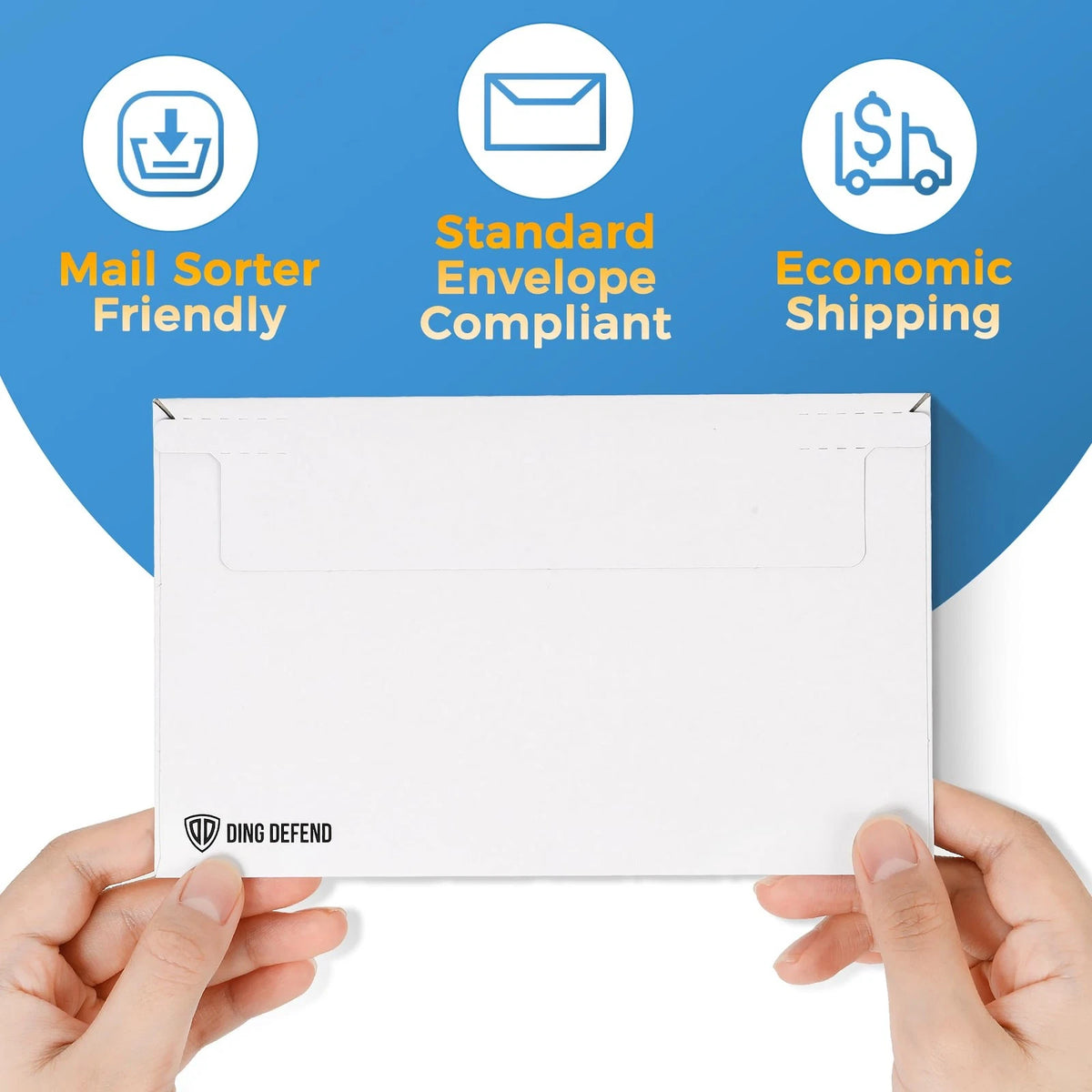 110-Pack Card Shipping Envelopes - 7 x 4.35 7 x inches, White - 110 Pack