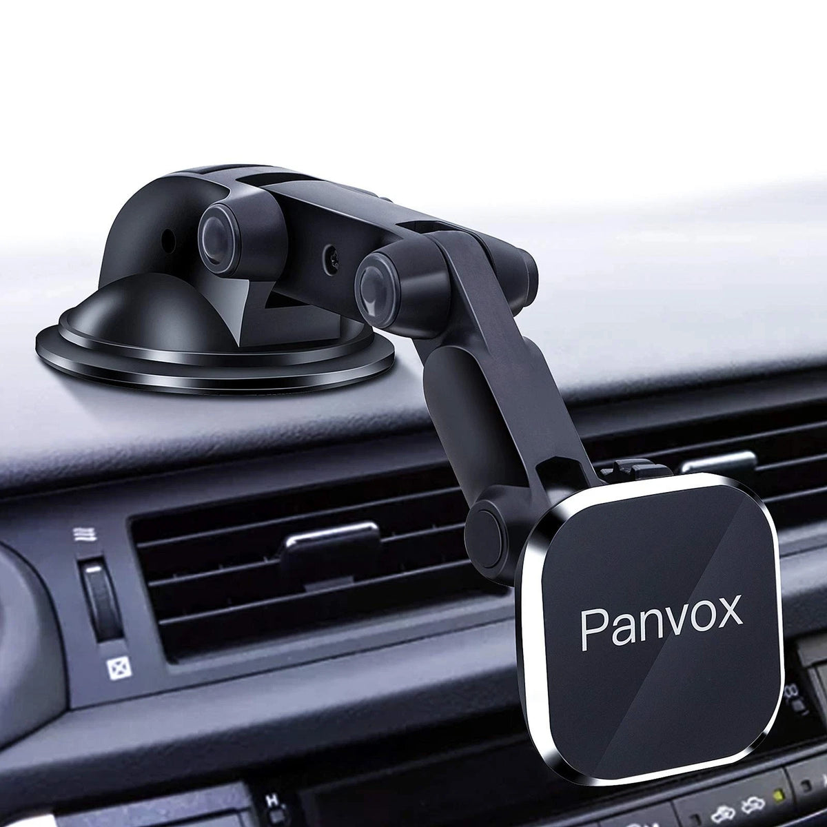 Magnetic Phone Car Mount, Universal Dashboard Windshield Black