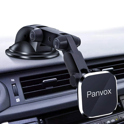 Magnetic Phone Car Mount, Universal Dashboard Windshield Black