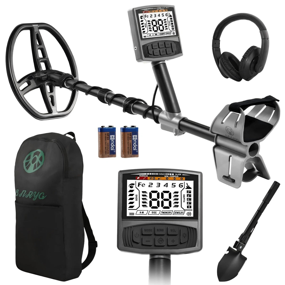 Gbnryg Metal Detector for Adults,Professional Higher Accuracy M55J&Grey