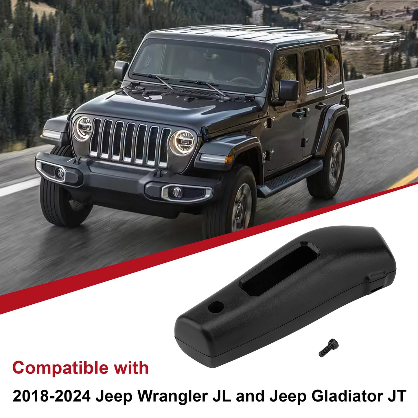 Turn Signal Lever Turn Rod Extension Extender for Jeep Wrangler JL JT 2018-2024