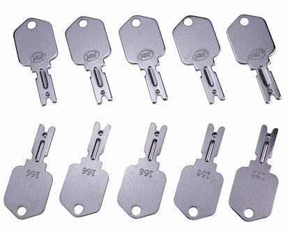 JEENDA (10) Forklift Key for Clark Yale Hyster Komatsu Gradall Gehl Crown...