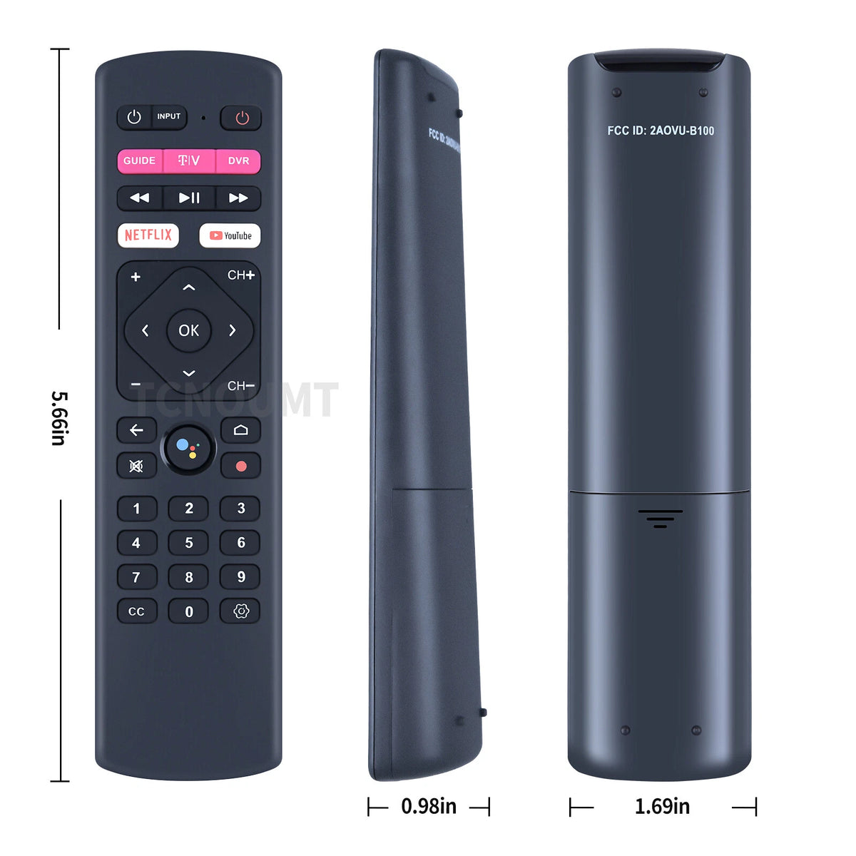 Voice Remote Control For T-Mobile T-vision HUB streaming 4K Android TV DVR box
