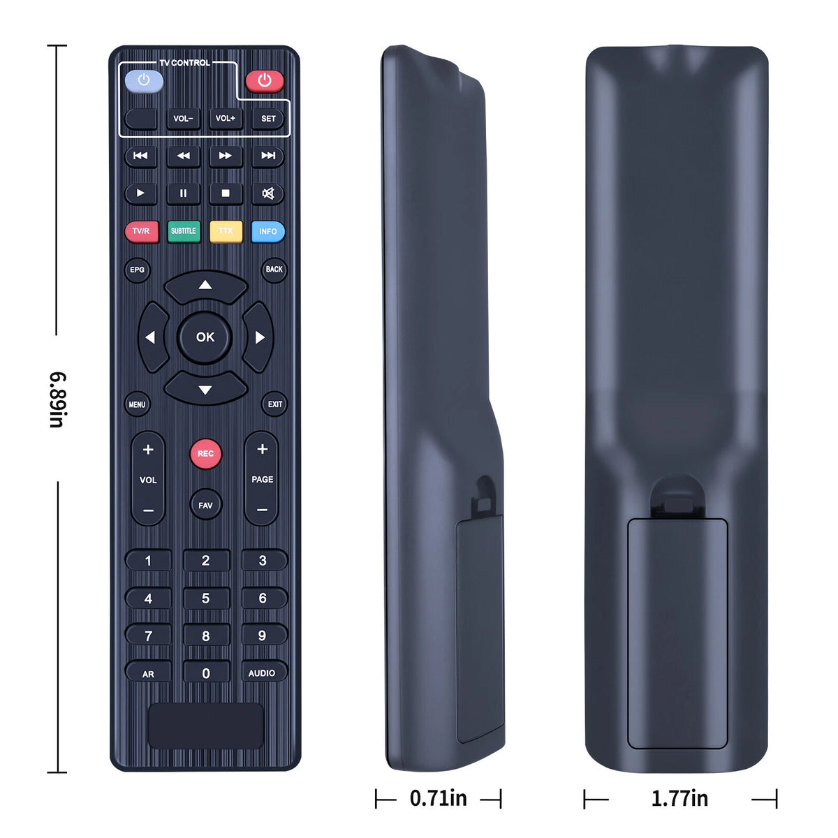 Replacement Remote Control For Digiquest Twin Tuner Rec TNT Full HD Decoder
