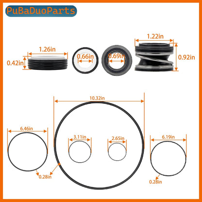 O-Ring Rebuild Repair Kit Compatible with P-entair Challenger GO-KIT5 black
