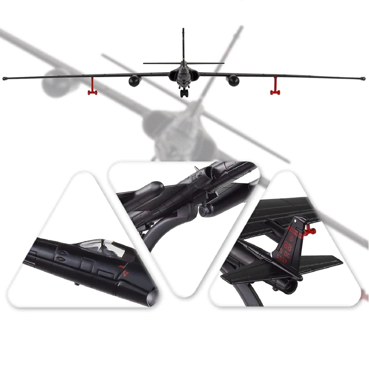 Alloy 1/144 Scale U2 Reconnaissance Aircraft Miltary Plane Model Display Craft C