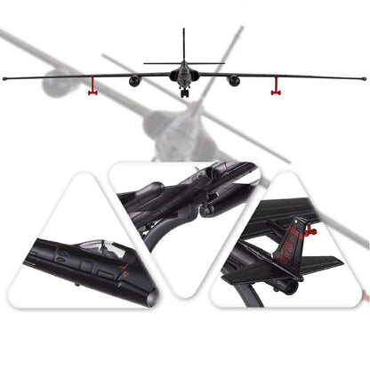 Alloy 1/144 Scale U2 Reconnaissance Aircraft Miltary Plane Model Display Craft C