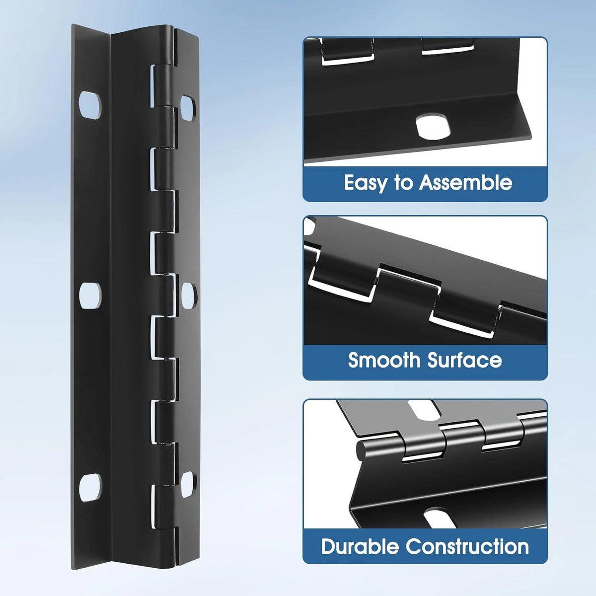 Mailbox Door Hinge,Mailbox Hinge Replacement Parts for 6.3"x1"x1", Black