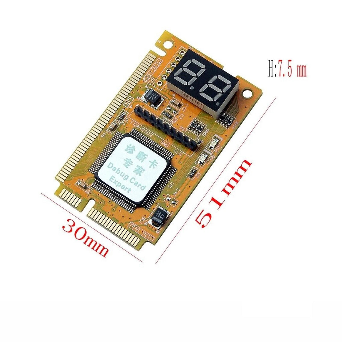 Mini PC Laptop Analyzer PCI PCI-E LPC Tester Diagnostic Post Test Card D