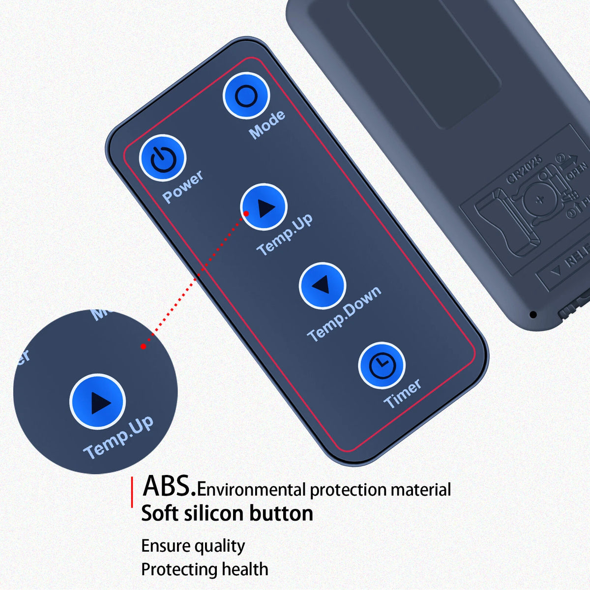 Remote Control For Comfort Zone Wood Cabinet Space Heater CZ2032 CZ2062 CZ2022