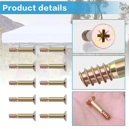 20 Pcs 10 x 10 Pop Up Canopy Replacement 1-1/8 inch (length only), coppery