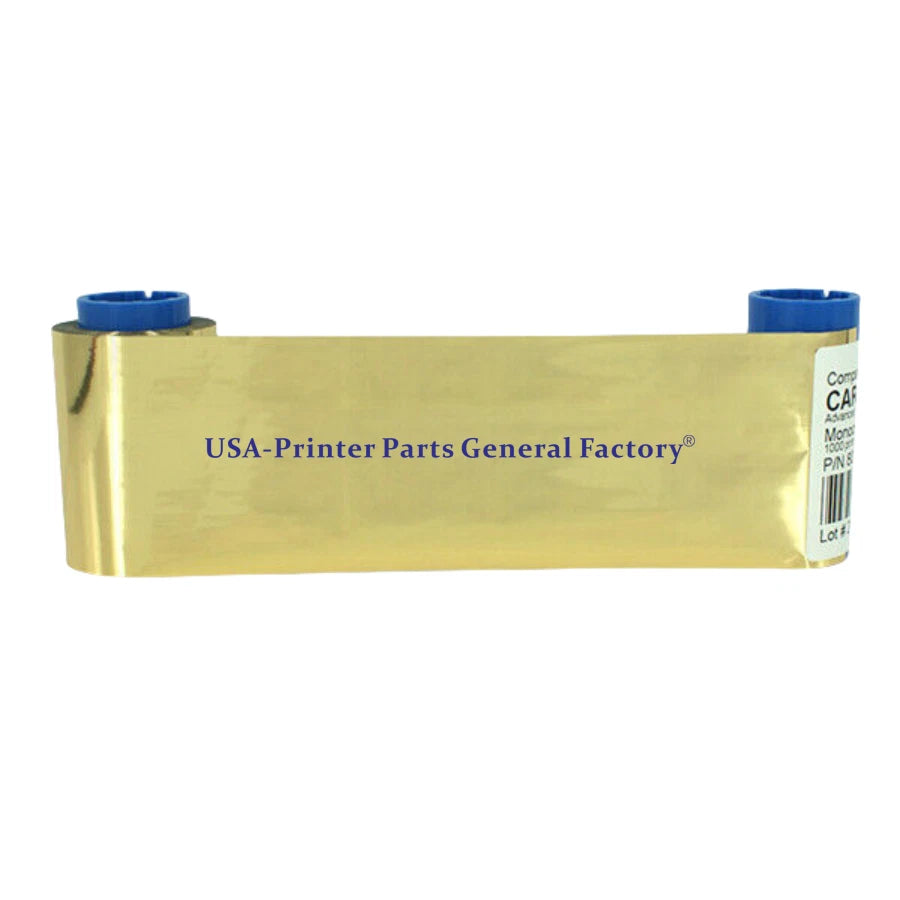 800015-106 Gold Ribbon Fit For Zebra P300 P310i P320i P330i Printer 1000 Print